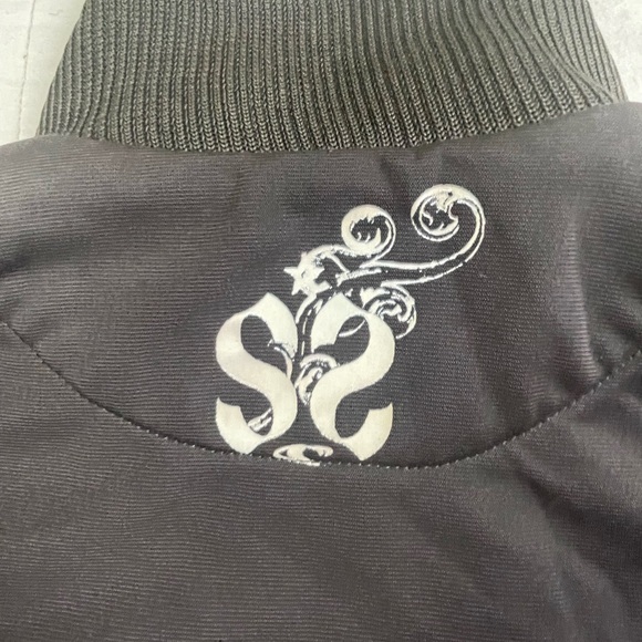 Y2K O’Neill Taupe Track Jacket Zip-Up Striped Logo Size S 2000s - Picture 10 of 12